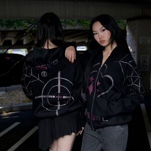 Project Causal Streetwear Full Zip Hoodie Size S